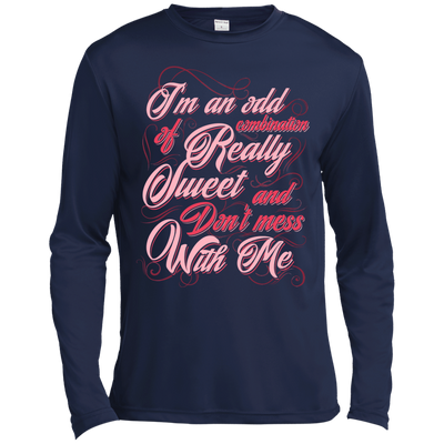 I'm An Odd Combination Really Sweet-T-Shirt & Hoodie-Long Sleeve T-Shirt-Navy