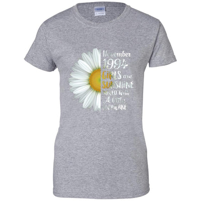 November Girls 1994 27th Birthday Gifts-T-Shirt & Tank Top-Women's T-Shirt-Sport Grey