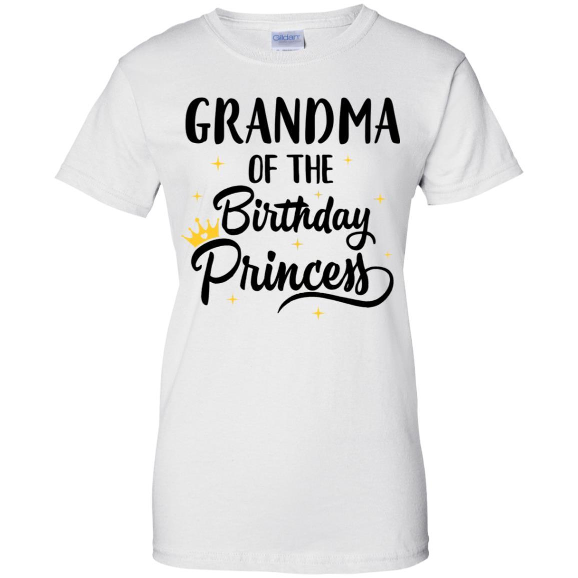 Grandma Of The Birthday Princess Matching Family Party-T-Shirt & Hoodie-Women's T-Shirt-White