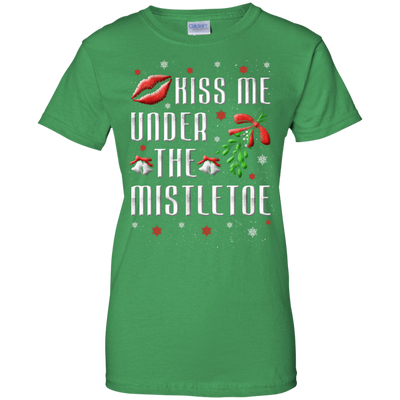 Kiss Me Under The Mistletoe-T-Shirt & Hoodie-Women's T-Shirt-Irish Green