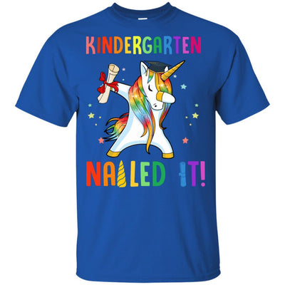 Dabbing Kindergarten Unicorn Nailed It Graduation Class Of 2021 Youth-Youth Shirt-Youth T-Shirt-Royal