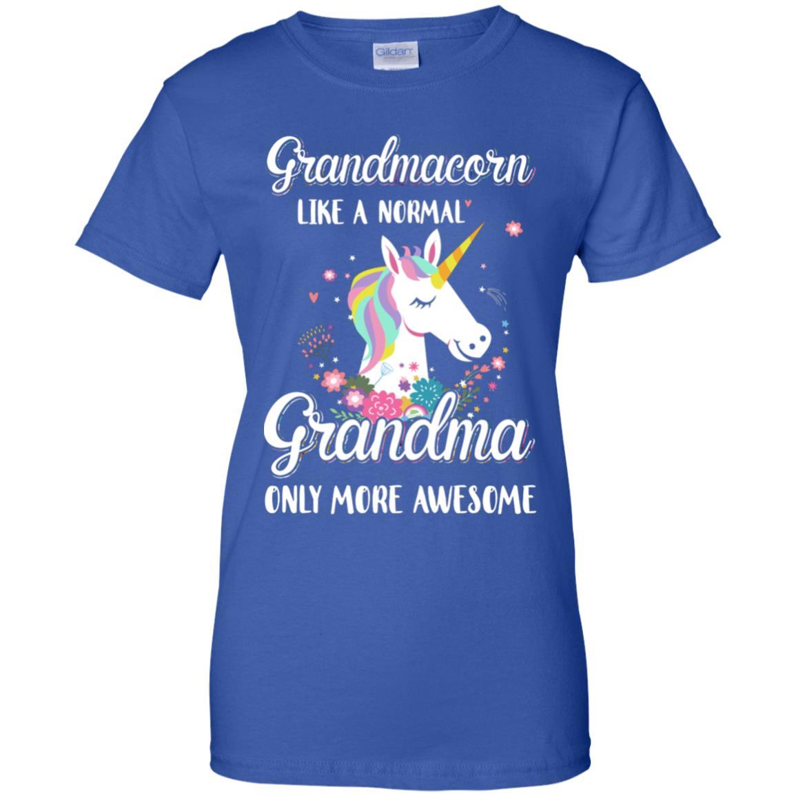 Grandmacorn Like A Normal Grandma Only More Awesome-T-Shirt & Hoodie-Women's T-Shirt-Royal