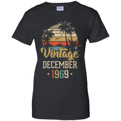 Retro Classic Vintage December 1969 52th Birthday Gift-T-Shirt & Hoodie-Women's T-Shirt-Black