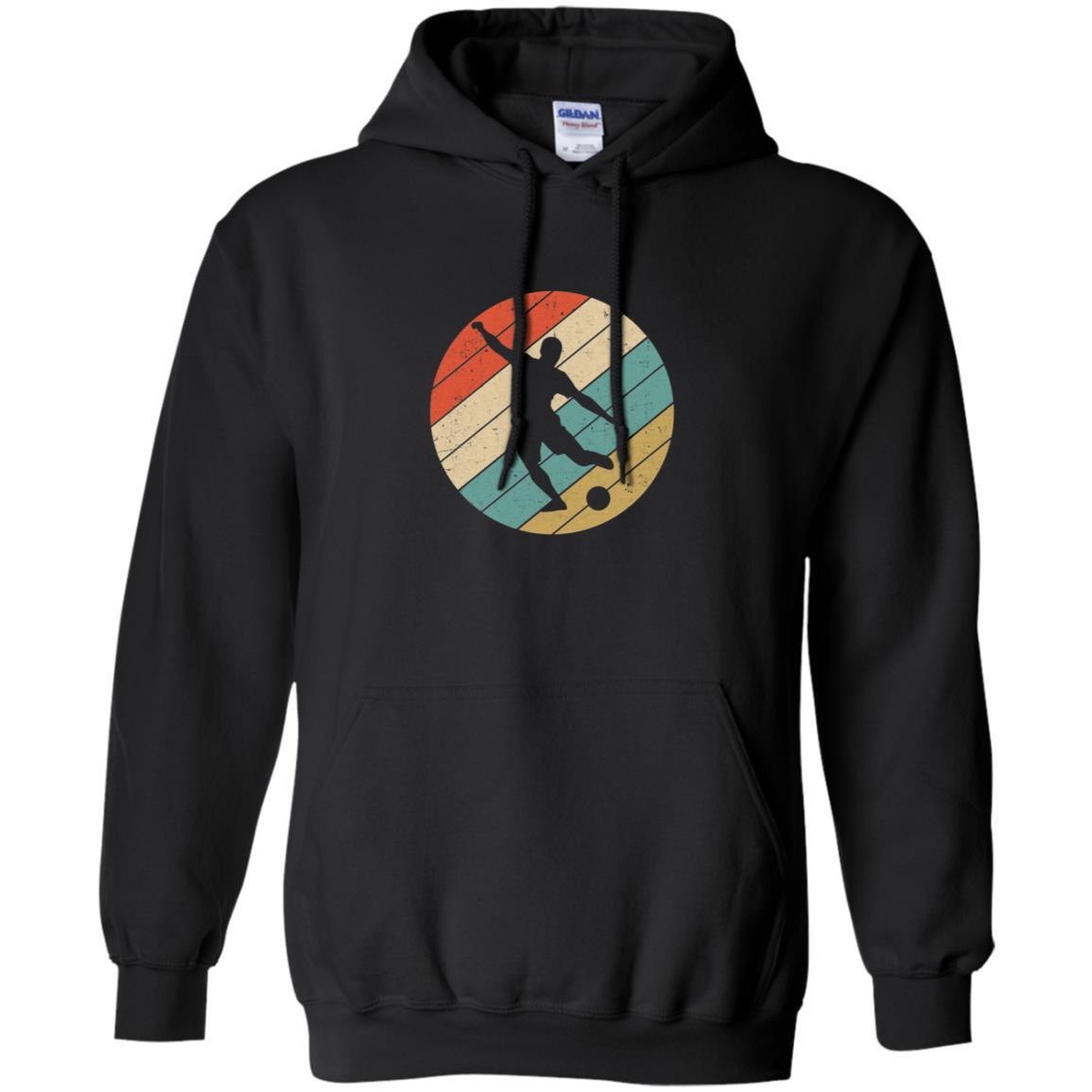 Retro Vintage Soccer Gifts-T-Shirt & Tank Top-Pullover Hoodie-Black