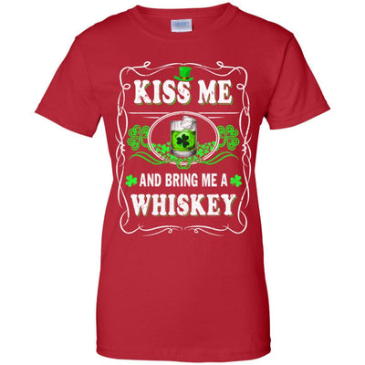 Kiss Me And Bring Me A Whiskey-T-Shirt & Hoodie-Women's T-Shirt-Red