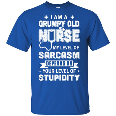 I'm A Grumpy Nurse My Level Of Sarcasm-T-Shirt & Hoodie-Classic T-Shirt-Royal