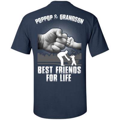Poppop And Grandson Best Friends For Life-T-Shirt & Hoodie-Classic T-Shirt-Navy