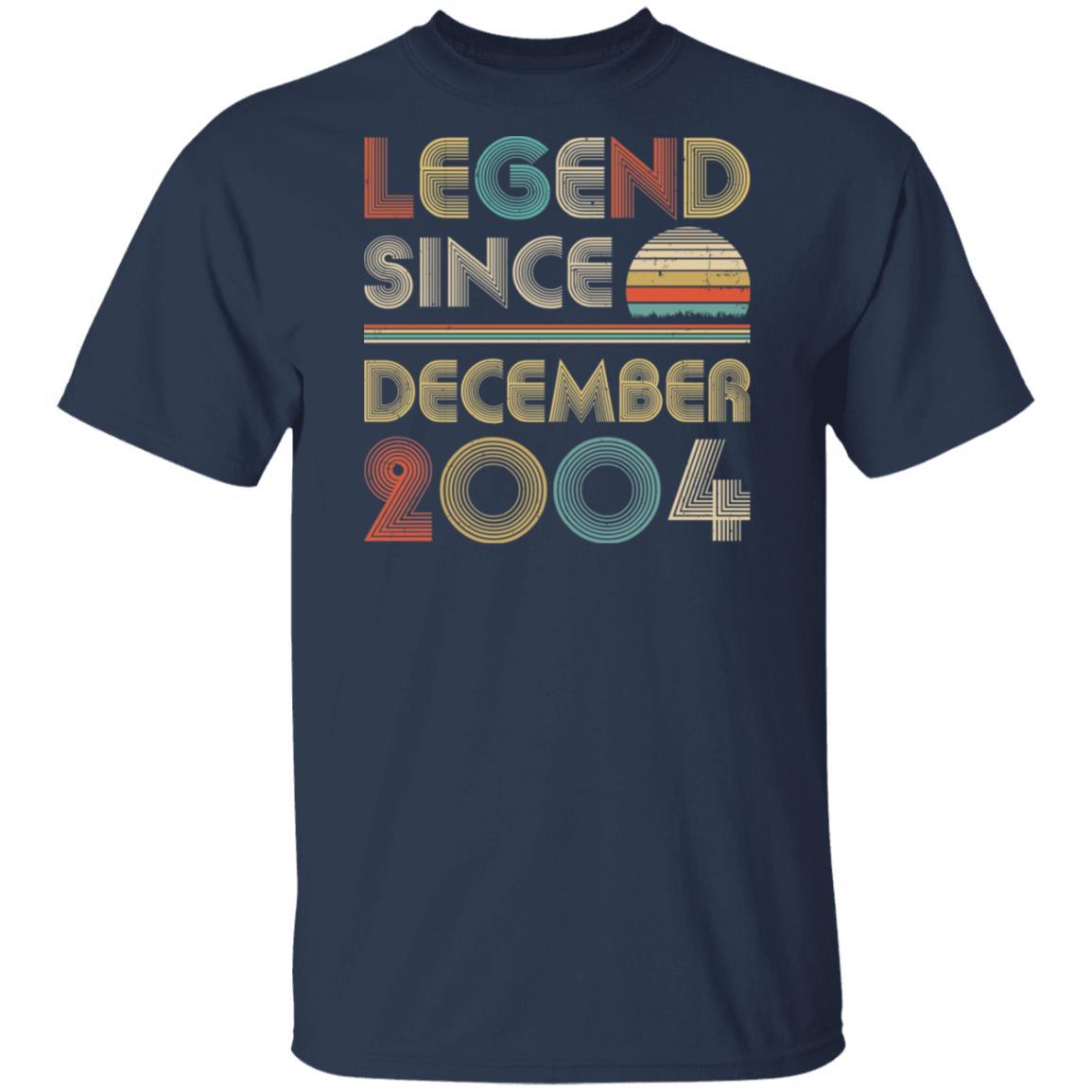 Legend Since December 2004 Vintage 17th Birthday Gifts-T-Shirt & Hoodie-Classic T-Shirt-Navy