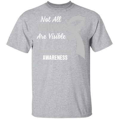 Parkinson's Disease Awareness Not All Wounds Are Visible-T-Shirt & Hoodie-Classic T-Shirt-Sport Grey