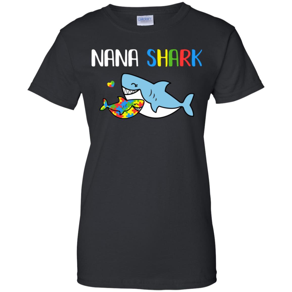 Nana Shark Support Autism Awareness For Grandchild