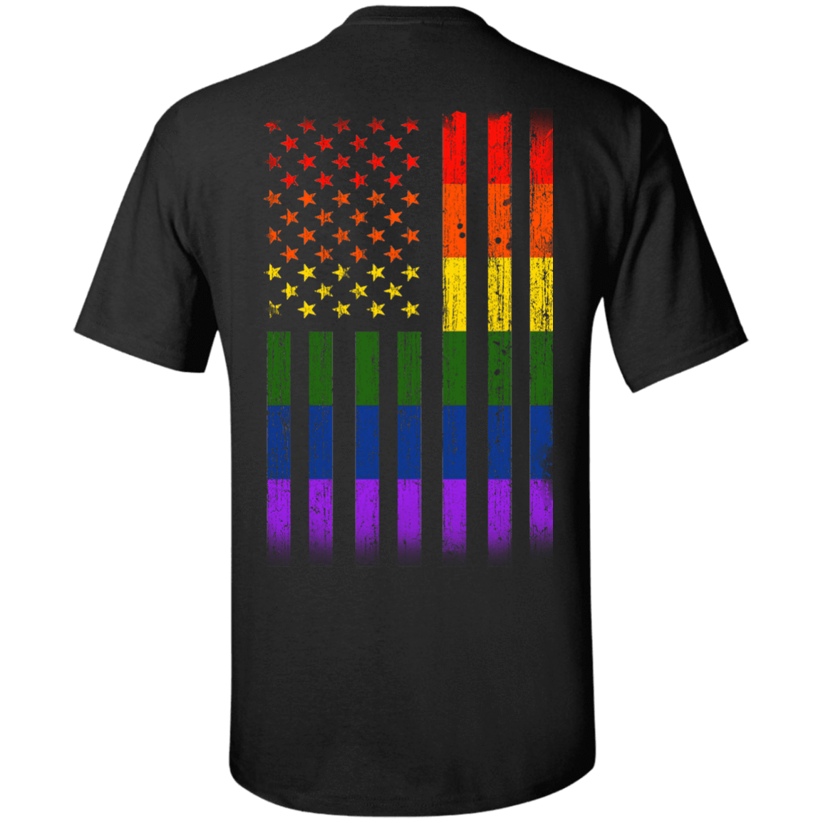 Rainbow Lesbian Gay Pride LGBT America Flag