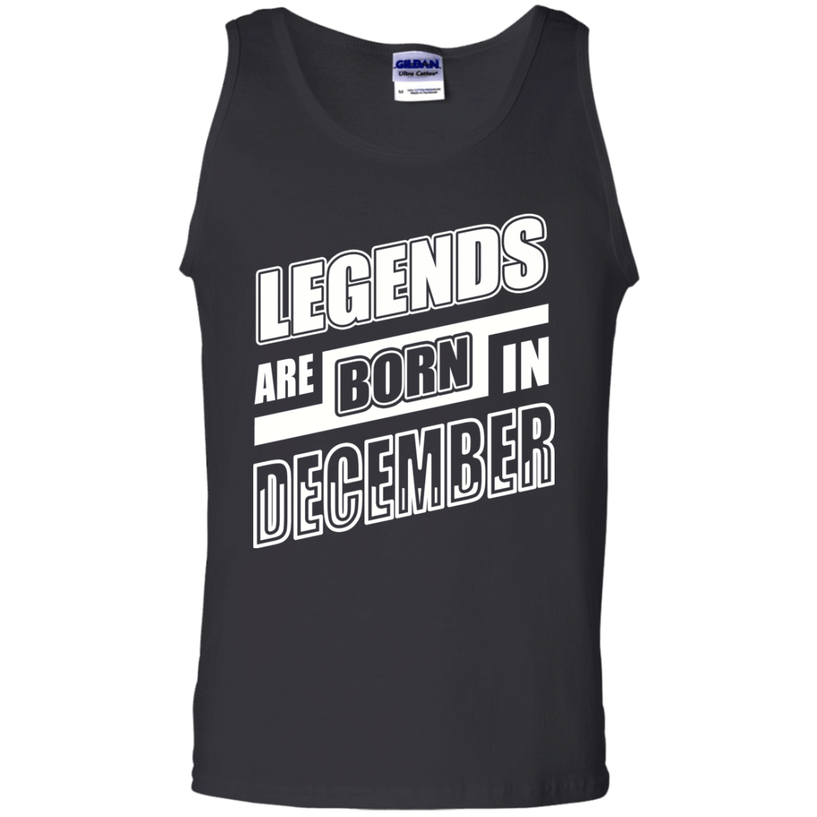 Legends are born in DECEMBER-T-Shirt & Hoodie-Unisex Tank-Black