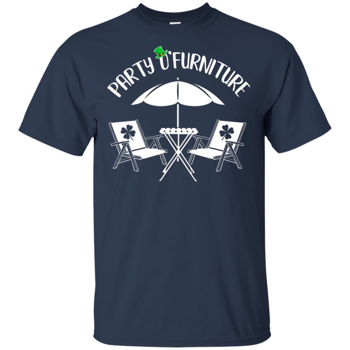 Funny St Patrick's Day Patty O'Furniture-T-Shirt & Hoodie-Classic T-Shirt-Navy