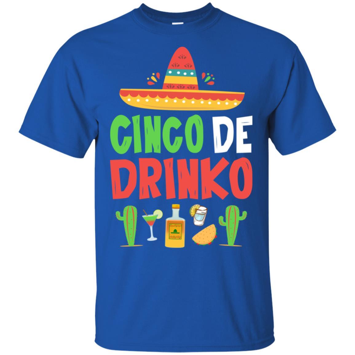 Cinco De Mayo Funny Mexican Cinco De Drinko-T-Shirt & Hoodie-Classic T-Shirt-Royal