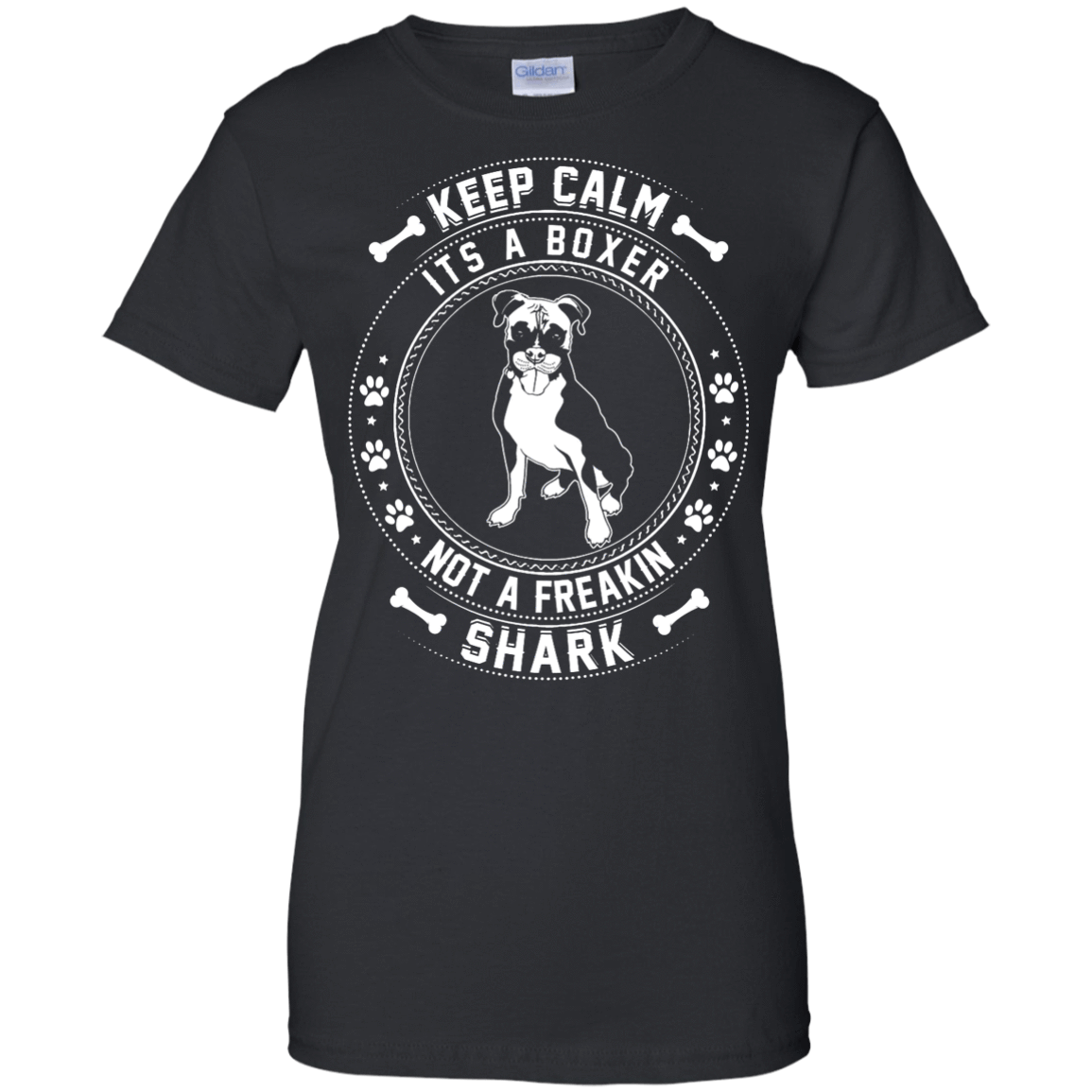 Keep Calm It's A Boxer Not A Freaking Shark-T-Shirt & Hoodie-Women's T-Shirt-Black