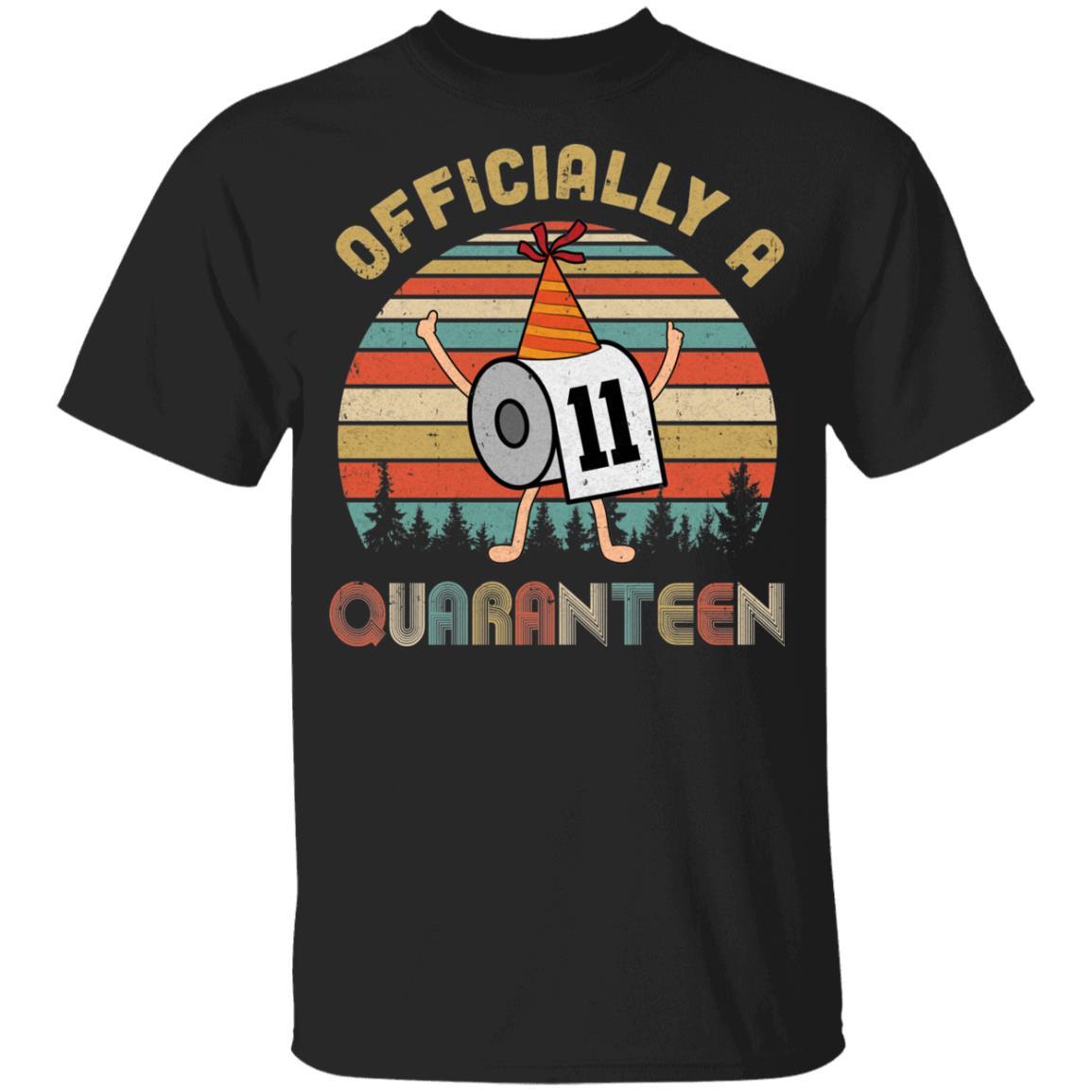 Officially A 11th Quaranteen 2010 Birthday Social Distancing Youth-Youth Shirt-Youth T-Shirt-Black