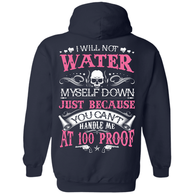 YOU CAN'T HANDLE ME AT 100 PROOF-T-Shirt & Hoodie-Pullover Hoodie-Navy