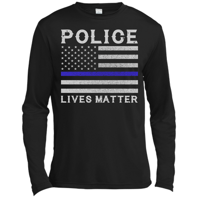 Police Lives Matter-T-Shirt & Hoodie-Long Sleeve T-Shirt-Black
