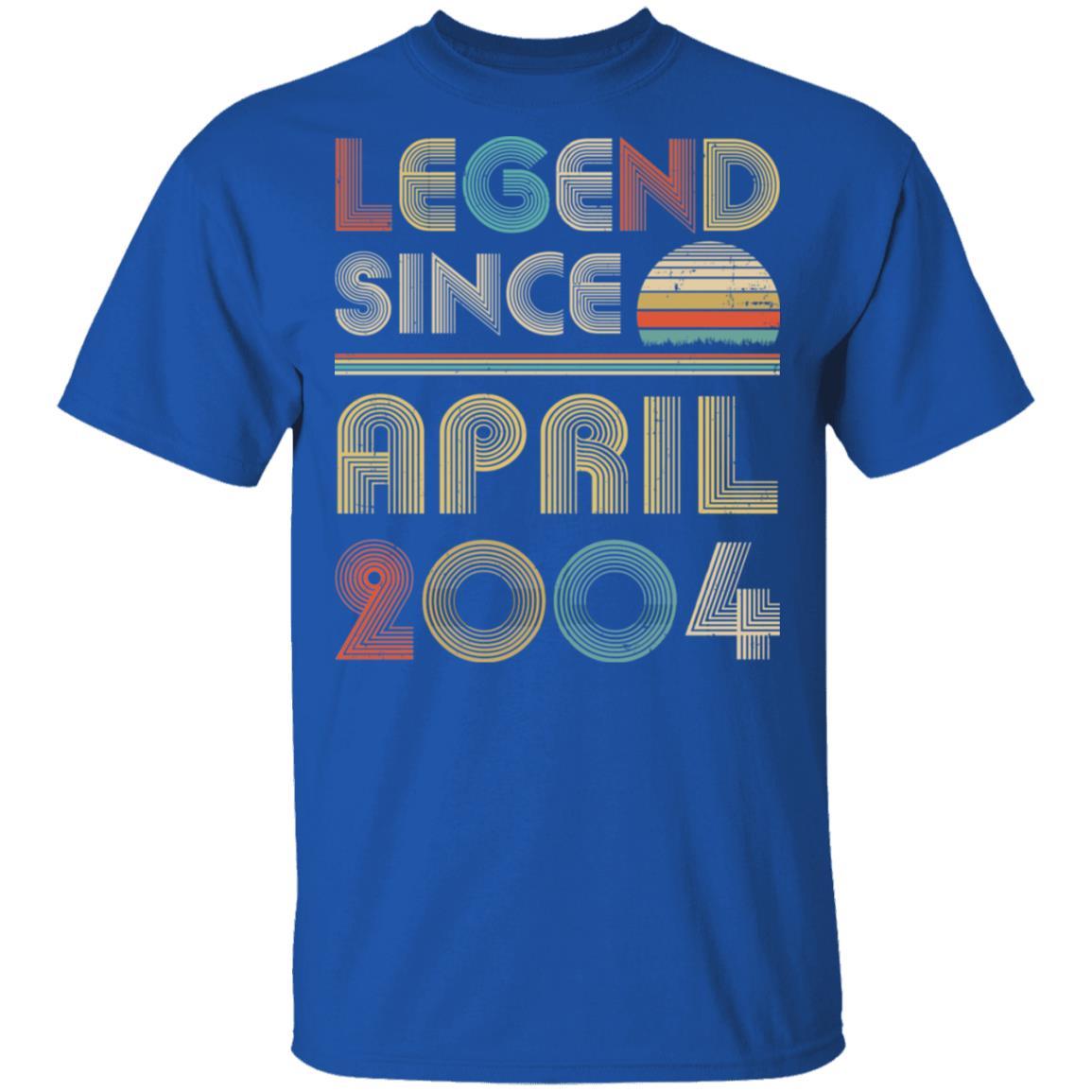 Legend Since April 2004 Vintage 17th Birthday Gifts-T-Shirt & Hoodie-Classic T-Shirt-Royal
