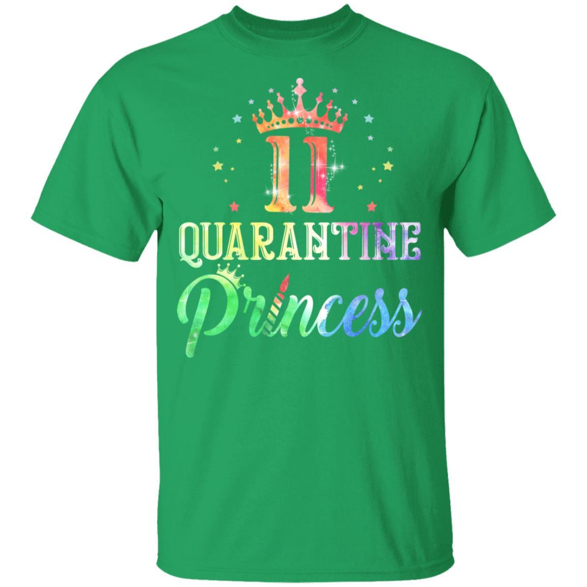 11 Quarantine Princess Happy Birthday Youth-Youth Shirt-Youth T-Shirt-Irish Green