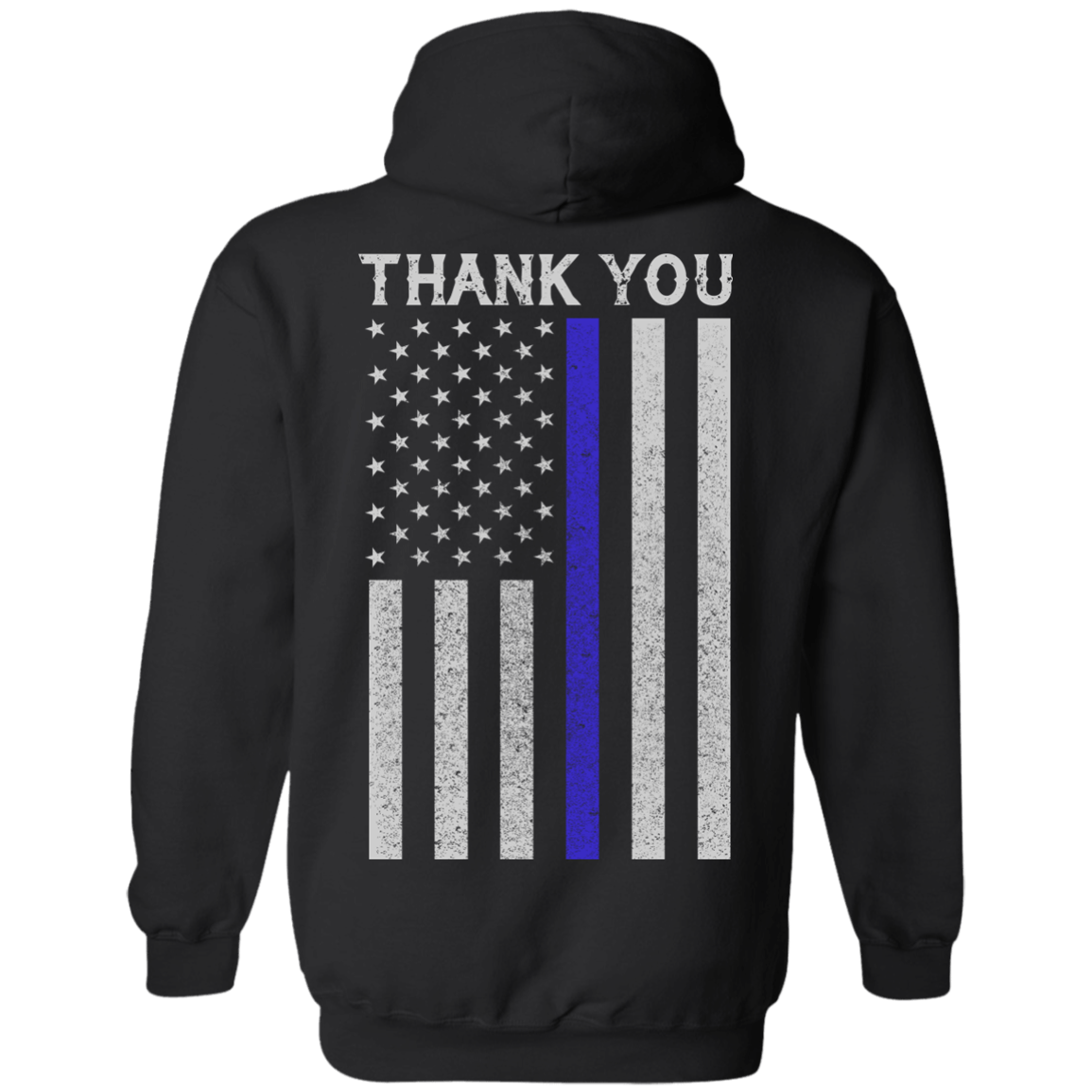 Police Thin Blue Line-T-Shirt & Hoodie-Pullover Hoodie-Black