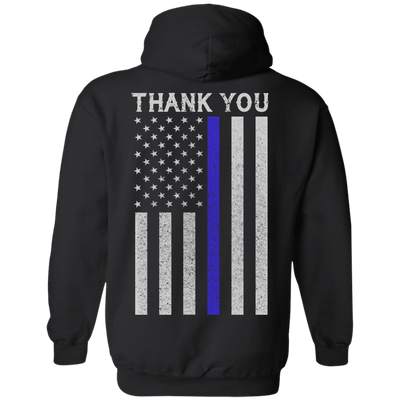 Police Thin Blue Line-T-Shirt & Hoodie-Pullover Hoodie-Black