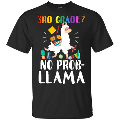 3rd Grade No Prob Llama Funny First Day Of School-T-Shirt & Hoodie-Classic T-Shirt-Black
