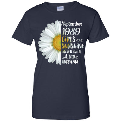 September Girls 1989 32th Birthday Gifts-T-Shirt & Tank Top-Women's T-Shirt-Navy