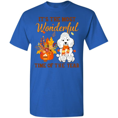 Poodle Autumn It's The Most Wonderful Time Of The Year-T-Shirt & Hoodie-Classic T-Shirt-Royal