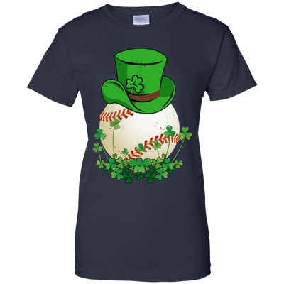 Shamrock Baseball Leprechaun St Patricks Day-T-Shirt & Hoodie-Women's T-Shirt-Navy