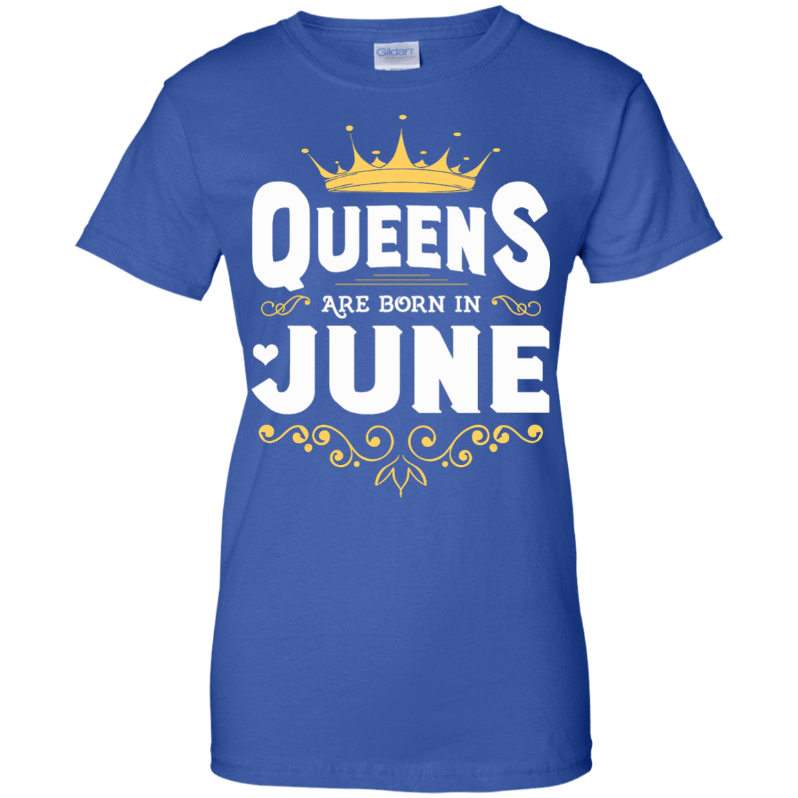 Queens Are Born In June-T-Shirt & Hoodie-Women's T-Shirt-Royal