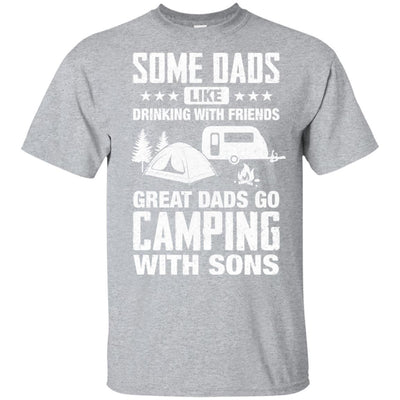Great Dad Go Camping With Sons Father Day Gift-T-Shirt & Hoodie-Classic T-Shirt-Sport Grey