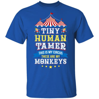 Teacher Tiny Human Tamer This My Circus These are My Monkeys-T-Shirt & Hoodie-Classic T-Shirt-Royal