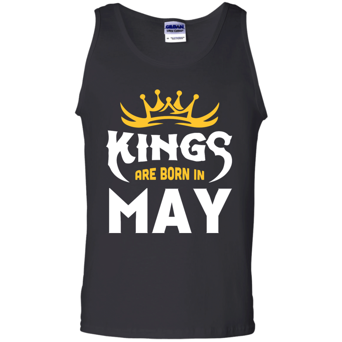 Kings Are Born In May-T-Shirt & Hoodie-Unisex Tank-Black