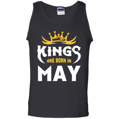 Kings Are Born In May-T-Shirt & Hoodie-Unisex Tank-Black