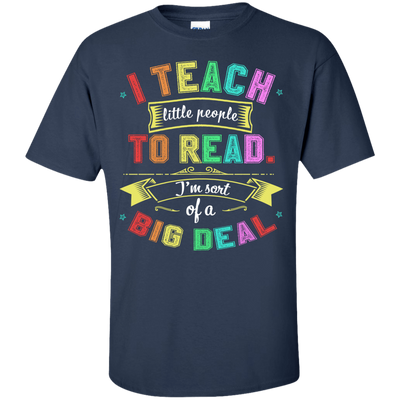 I Teach Little People To Read-T-Shirt & Hoodie-Classic T-Shirt-Navy
