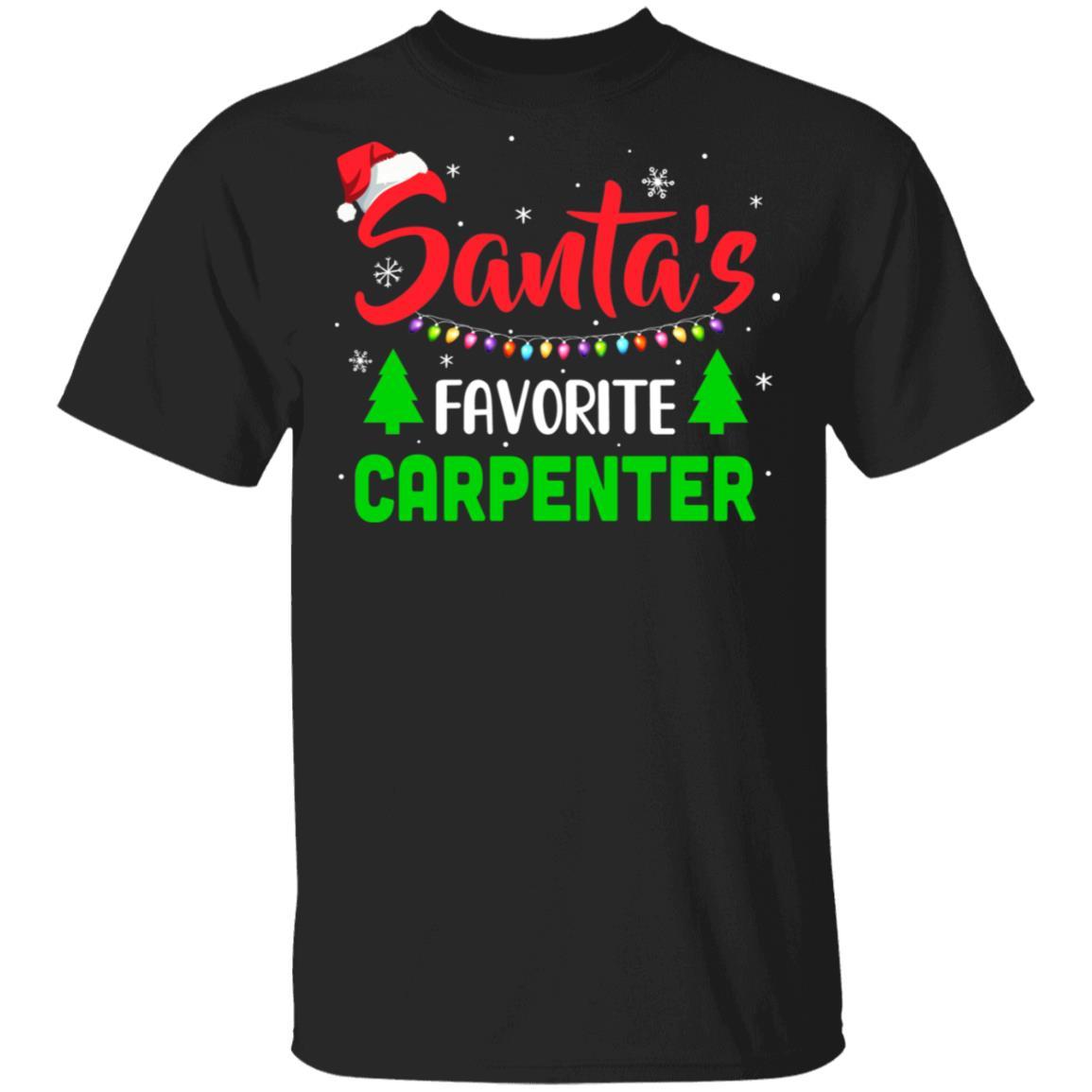 Santa's Favorite Carpenter Funny Christmas Xmas Gifts