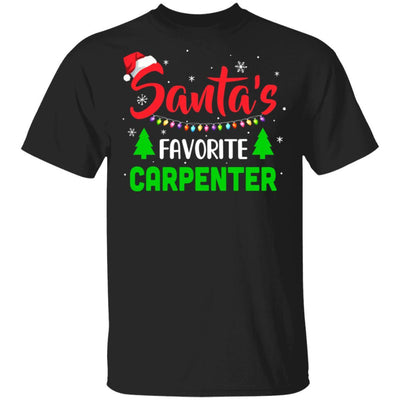 Santa's Favorite Carpenter Funny Christmas Xmas Gifts-T-Shirt & Sweatshirt-Classic T-Shirt-Black