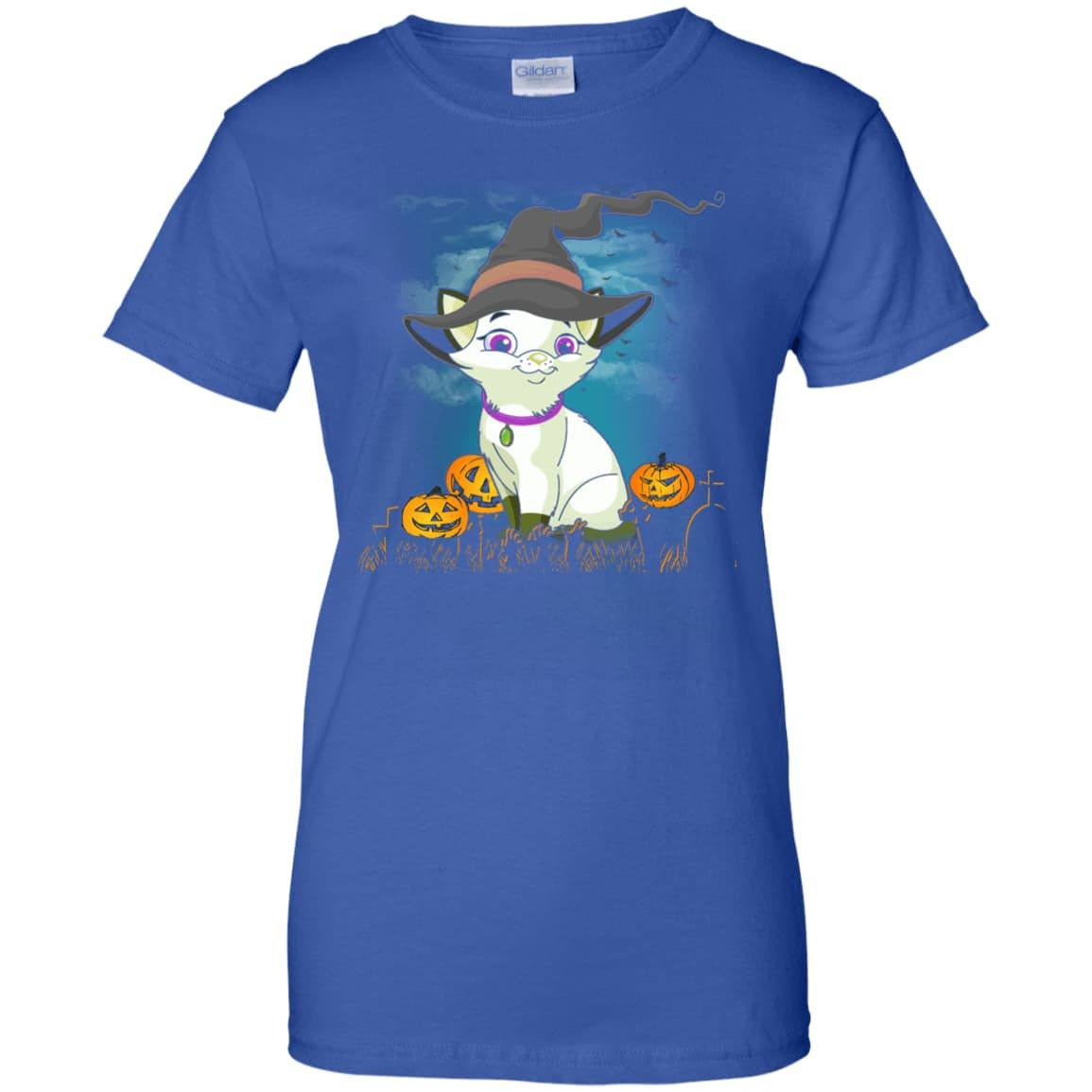 Halloween Cat Lovers-T-Shirt & Hoodie-Women's T-Shirt-Royal
