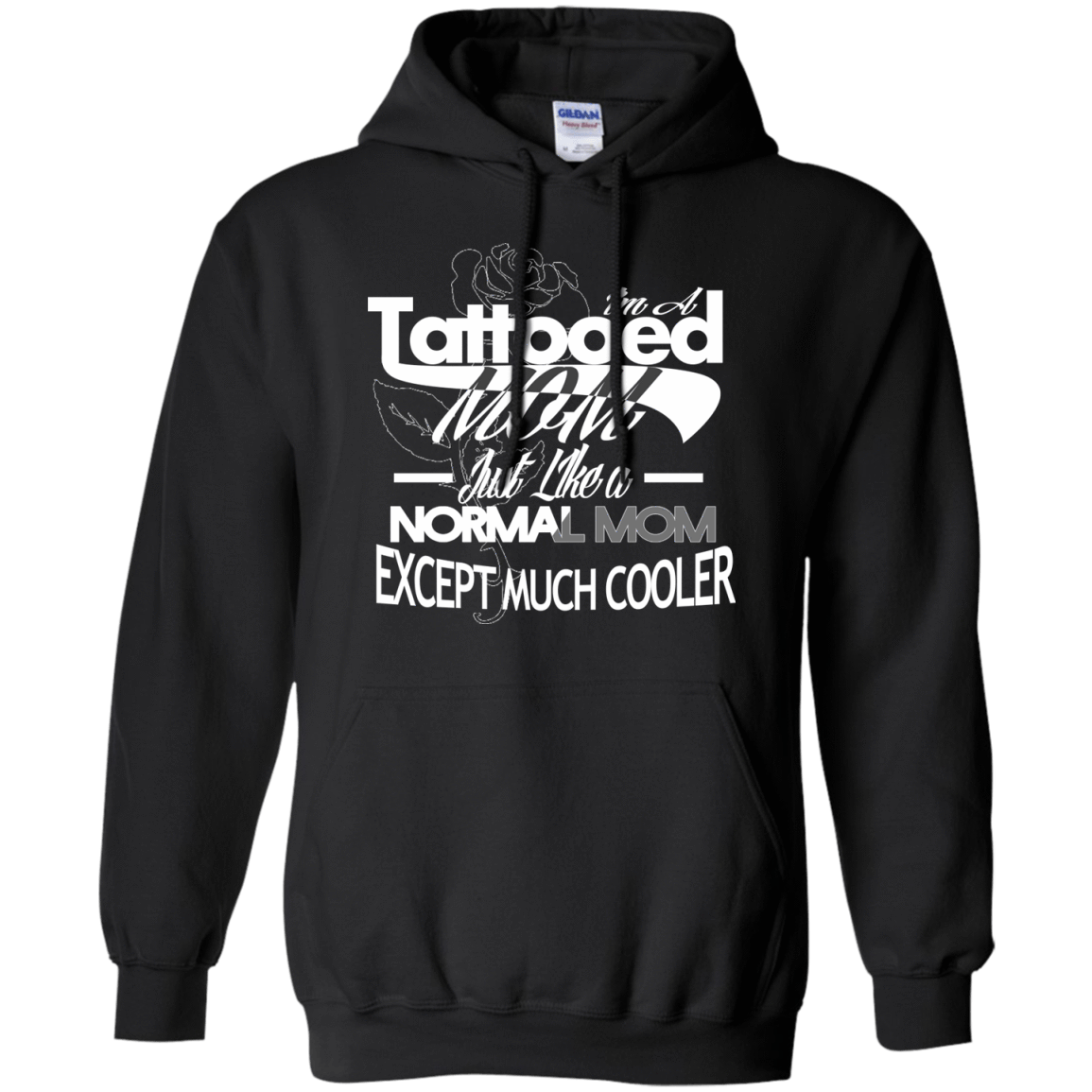 I'm a Tattooed Mom-T-Shirt & Hoodie-Pullover Hoodie-Black