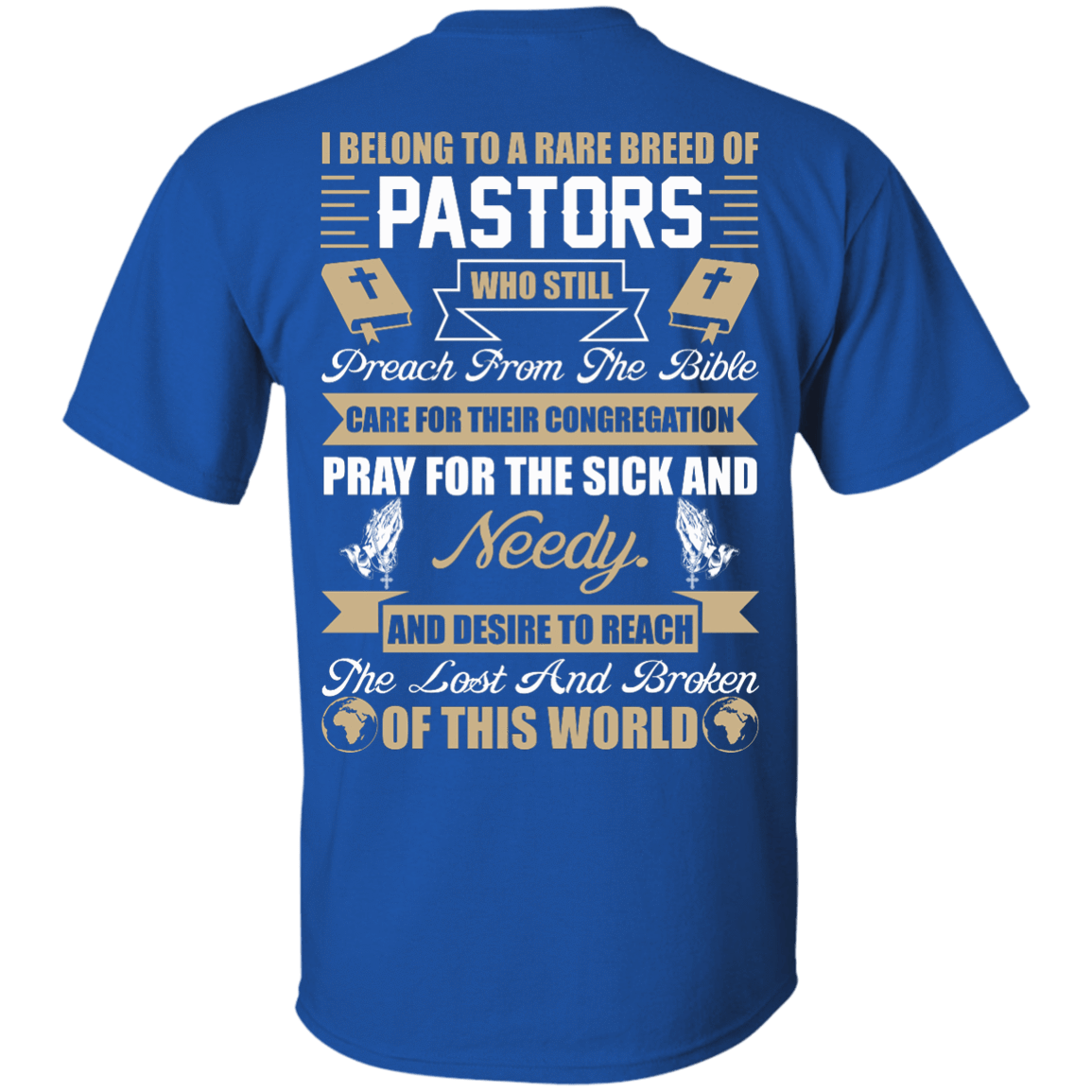 I Belong To A Rare Breed Of Pastors-T-Shirt & Hoodie-Classic T-Shirt-Royal
