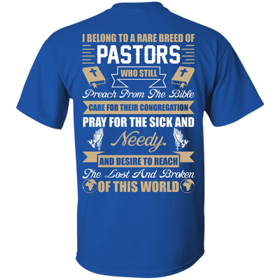 I Belong To A Rare Breed Of Pastors-T-Shirt & Hoodie-Classic T-Shirt-Royal