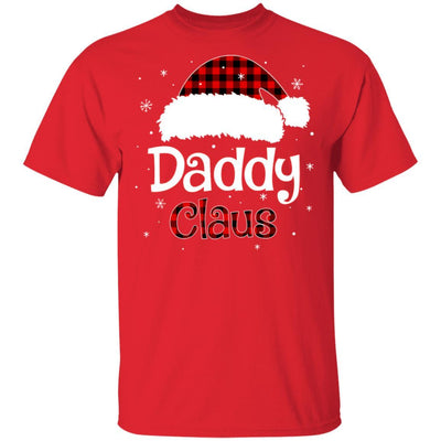 Santa Daddy Claus Red Plaid Family Pajamas Christmas Gift-T-Shirt & Sweatshirt-Classic T-Shirt-Red