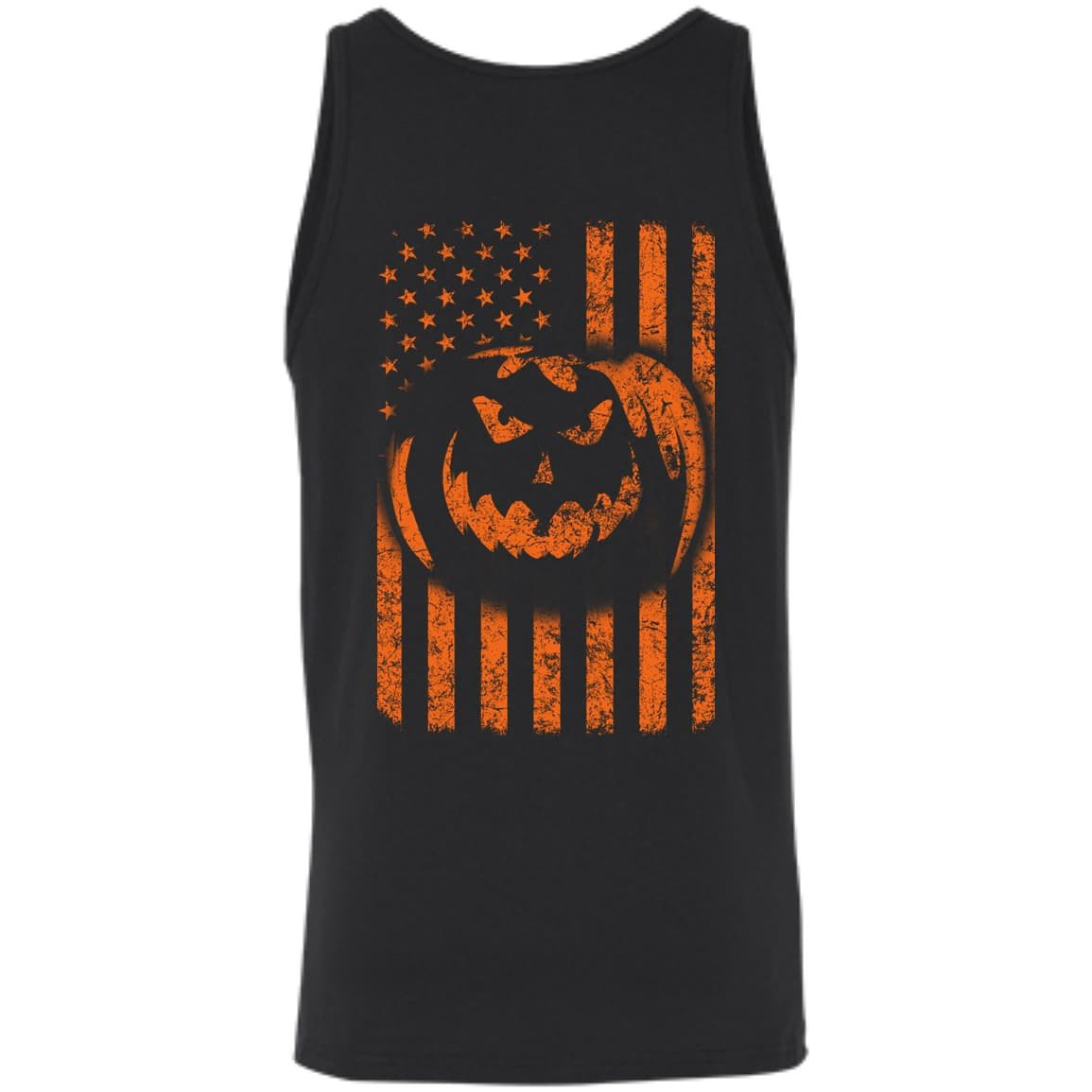 Halloween American Flag-T-Shirt & Hoodie-Unisex Tank-Black