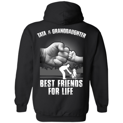 Tata And Granddaughter Best Friends For Life-T-Shirt & Hoodie-Pullover Hoodie-Black