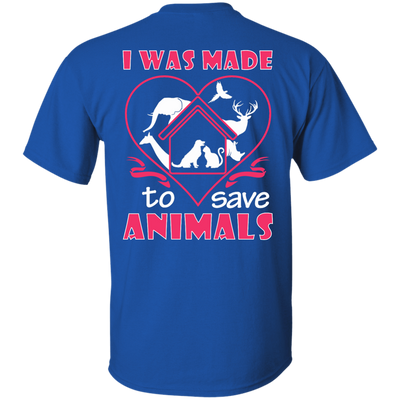 I Was Made To Save Animals-T-Shirt & Hoodie-Classic T-Shirt-Royal