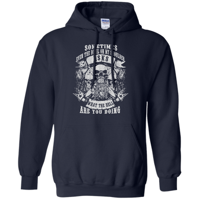 Viking What The Hell Are You Doing-T-Shirt & Hoodie-Pullover Hoodie-Navy