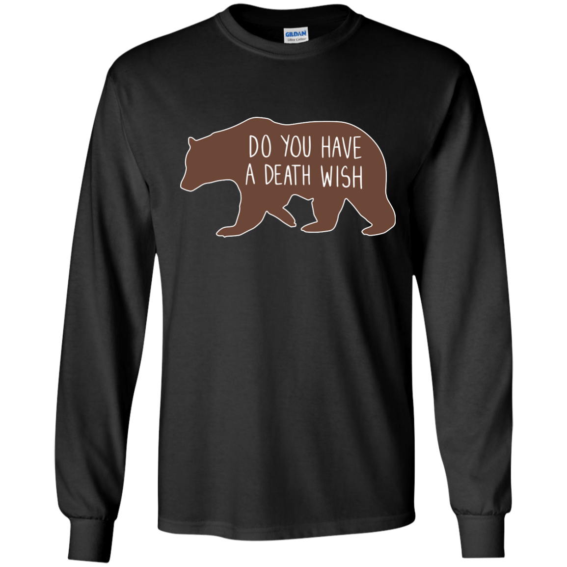 Proper way to pet a Bear lover-T-Shirt & Hoodie-Long Sleeve T-Shirt-Black