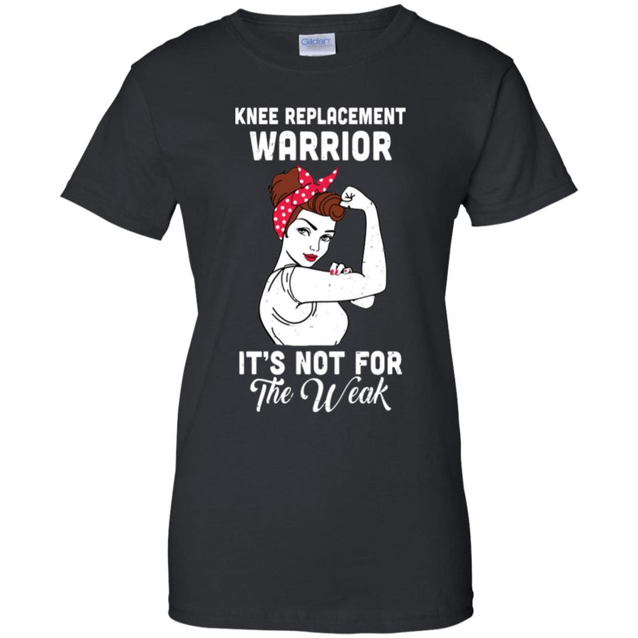 Knee Replacement Warrior Gift For Women-T-Shirt & Hoodie-Women's T-Shirt-Black