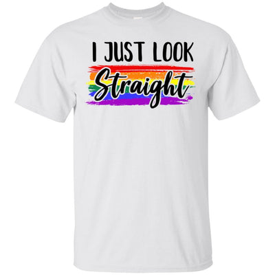 I Just Look Straight LGBT Pride Month-T-Shirt & Hoodie-Classic T-Shirt-White